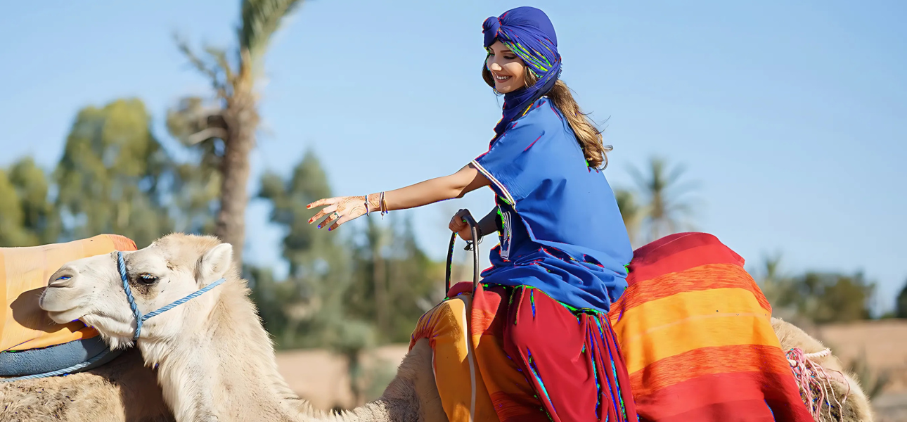 Camel Ride adventures in Palmeraie Grove Marrakech